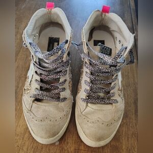 Womens Golden Goose Midstar Glitter Sneakers Size 39